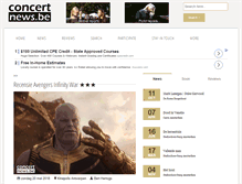 Tablet Screenshot of concertnews.be